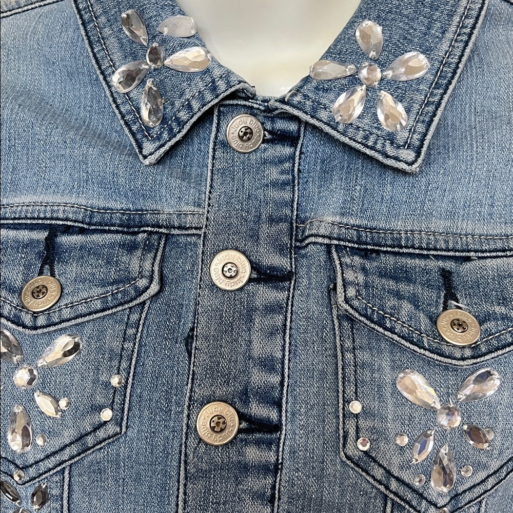 ๐๐ฉต๐๐ฉต๐ JUDY BLUE COUTURE RHINESTONE JACKET. - Picture 2 of 7